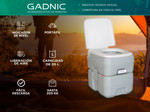 Inodoro Portátil Químico INOP 30 Gadnic 20 Litros