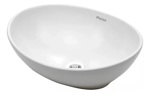 Bacha Apoyo Ovalada Porcelana Piazza A082 Esmaltada Blanco