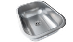Pileta Bacha Cocina Simple Acero Inox 27 X 37 X 14 DH27