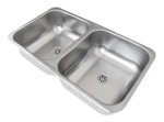Pileta Bacha Cocina Doble Acero Inox. 70x37x18 Cm DH70/18