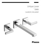 Grifería Canilla Lavatorio De Baño Pared Bacha Piazza 22903