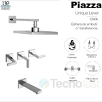 Grifería Ducha Piazza Embutir Con Transferencia Unique Lever