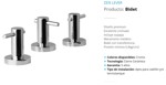 Grifería Bidet Baño Hydros Zen Lever 405111 Cierre Cerámico