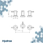Grifería Bidet Baño Hydros Zen Lever 405111 Cierre Cerámico
