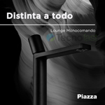 Grifería Lavatorio Pico Alto Piazza Lounge Negro Monocomando