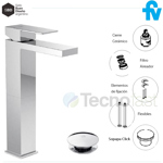 Griferia Fv Dominic New Monocomando Alto 0181.02/85n Cr Baño