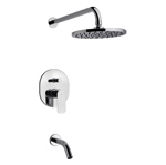 Griferia Fv Coty Monocomando Ducha Y Bañera Cromo 0106/d9 Cr