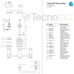 Griferia Bidé Fv Arizona Plus 0295/b1p Baño Bidet Cromado