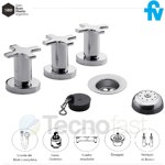 Grifería Fv Alerce Bidet C/ Transf Cierre Ceramico 0295/d7