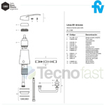 Griferia Monocomando Para Bidet Fv Arizona 189/b1 Cromo