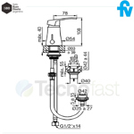 Griferia Monocomando Para Bidet Fv Arizona 189/b1 Cromo