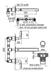 Juego Grifería FV Para Lavatorio de Pared Ciprés 203/n2