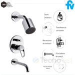 Griferia Monocomando Ducha Bañera Fv Arizona 0106/b1 Baño