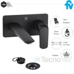 Griferia Fv Epuyén Lavatorio Pared Monocomando negro 0206/L2