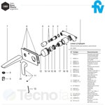 Griferia Fv Epuyén Lavatorio Pared Monocomando negro 0206/L2