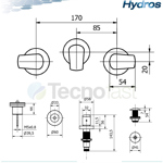 Grifería Baño Bidet Con Transferencia Nova Hydros 404211