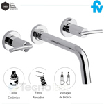 Grifería Fv Libby Lavatorio De Pared Cromo 203/39 Cr Lever