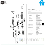 Griferia De Lavatorio Fv Epuyen 0207/l2 Cr Dos Comandos