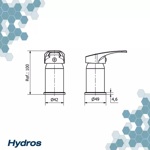 Griferia Bidet Monocomando Hydros 405411 + Accesorios