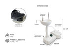 Pileta Lavatorio Portátil Gadnic ASP200 Lavadero Agua