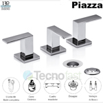 Grifería Bidet Piazza Level C/ Transferencia Cierre Cerámico