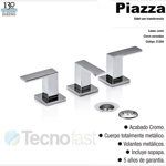 Grifería Bidet Piazza Level C/ Transferencia Cierre Cerámico