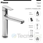 Grifería Lavatorio Monocomando Mesada Alta Piazza Next 10202