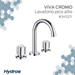 Combo Griferia Baño Hydra Viva Cromo Lavatorio Bidet Ducha