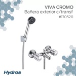 Combo Griferia Baño Hydra Viva Cromo Lavatorio Bidet Ducha
