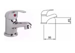 Griferia De Baño Lavatorio Peirano Lugo 60-133 Monocomando