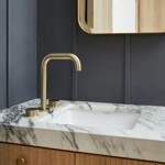 Griferia Baño Lavatorio Peirano Fabric Gold 60-100g Dorado