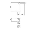 Griferia De Baño Lavatorio Peirano Santander 60-135 Cromado