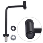 Griferia Para Baño Rieti Cuadrada Negro Matte