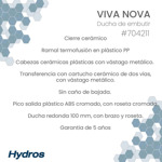 Griferia Ducha Con Transferencia Para El Baño Hydros Nova