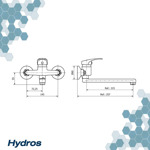 Grifo De Cocina Monocomando Hydros Link 255411  Cromo Acabado Cromado