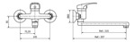 Grifo De Cocina Monocomando Hydros Link 255411  Cromo Acabado Cromado