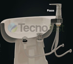 Griferia Bidet Monocomando Bide Baño Piazza Emblem Cromo