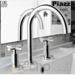 Grifería Lavatorio Canilla Baño Mesada Piazza Novara 21001 Acabado Cromado Color Plateado