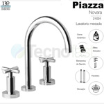 Grifería Lavatorio Canilla Baño Mesada Piazza Novara 21001 Acabado Cromado Color Plateado