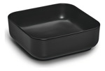 Lavatorio Bacha Black Baño Apoyo Pileta Piazza A423 Negra Acabado Negro Satinado Color Negro