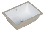 Lavatorio Bacha Baño Bajo Mesada Rectangular Piazza * Acabado Esmaltado Color Blanco
