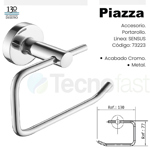 Set Accesorios Baño 4 Piezas Piazza Sensus Juego Kit 73228