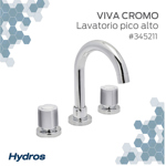 Griferia Baño Lavatorio Canilla Pico Alto Hydros Viva Cromo 345211