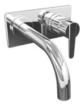 Griferia Lavatorio Pared Monocomando Hidromet Flat