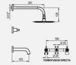 Griferia Ducha Hidromet Sun Lever Cierre Cerámico Cromado