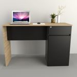 Escritorio moderno juvenil para Notebook Olmo con Negro