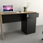 Escritorio moderno juvenil para Notebook Olmo con Negro