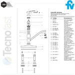 Griferia Cocina Monocomando Fv Arizona 411.03/b1 Canilla