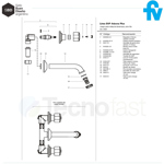 Griferia Lavadero Fv Arizona Plus 0401/b1p Pared Lavarropas