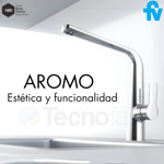 Griferia Monocomando Cocina Fv Aromo Mesada 411.04/d8 Cr